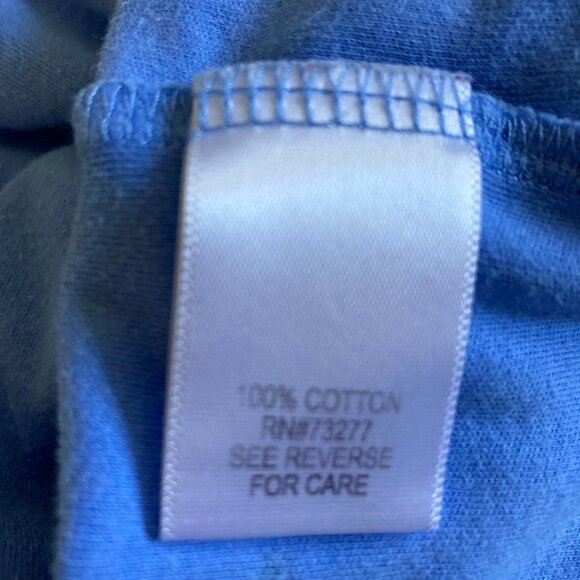 Croft & Barrow Crew Neck Short Sleeve Tee Blue Polka Dots - Picture 3 of 6